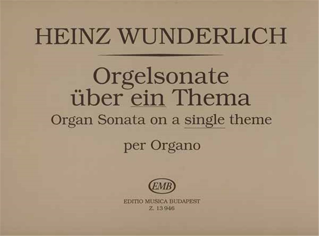 Orgelsonate über ein Thema