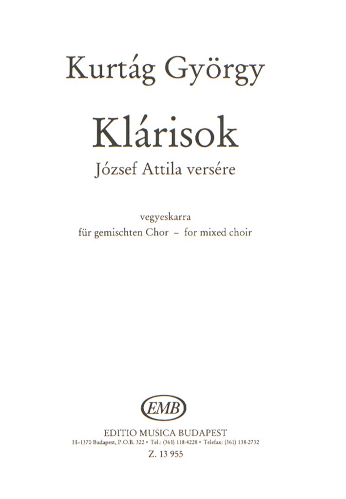 Klarisok für gemischten Chor