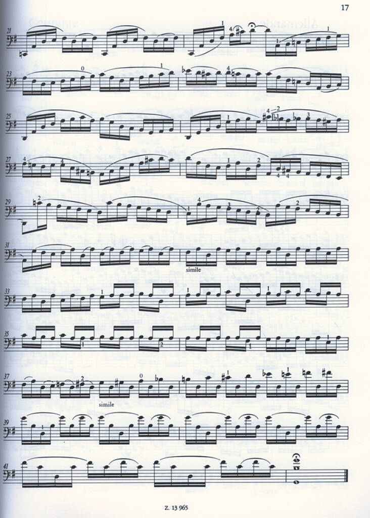 Sechs Suiten BWV 1007-1012
