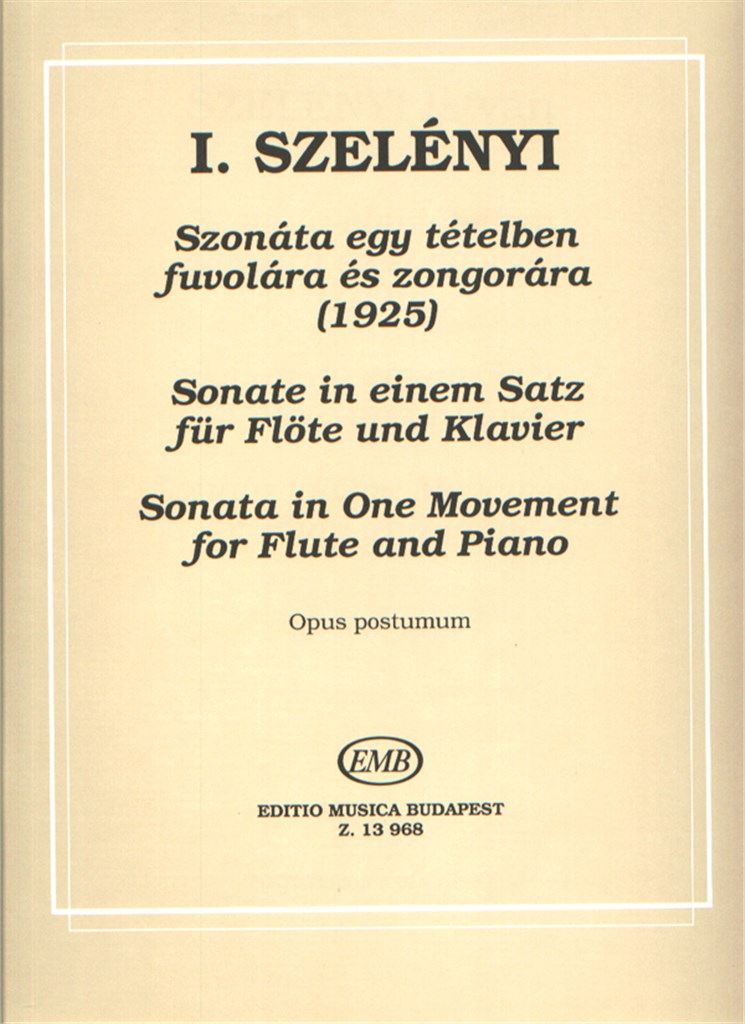 Sonate in einem Satz (1925) op.post.