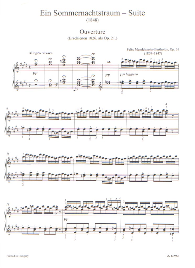 Ein Sommernachtstraum - Suite op.61