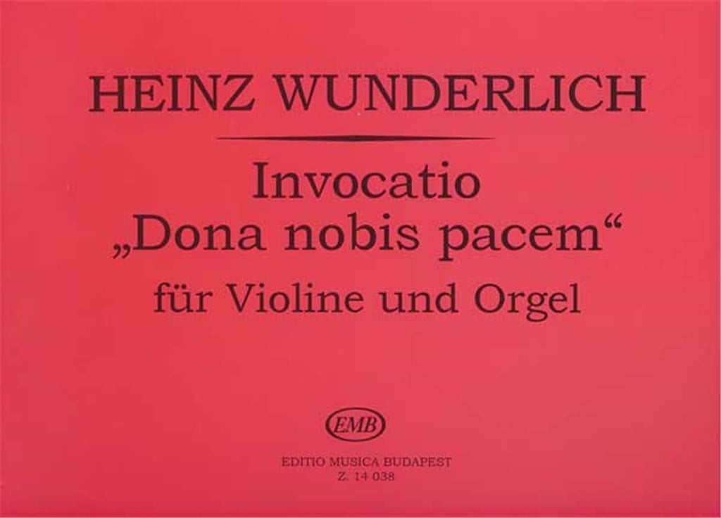 Invocatio Dona nobis pacem für Violine und Orgel