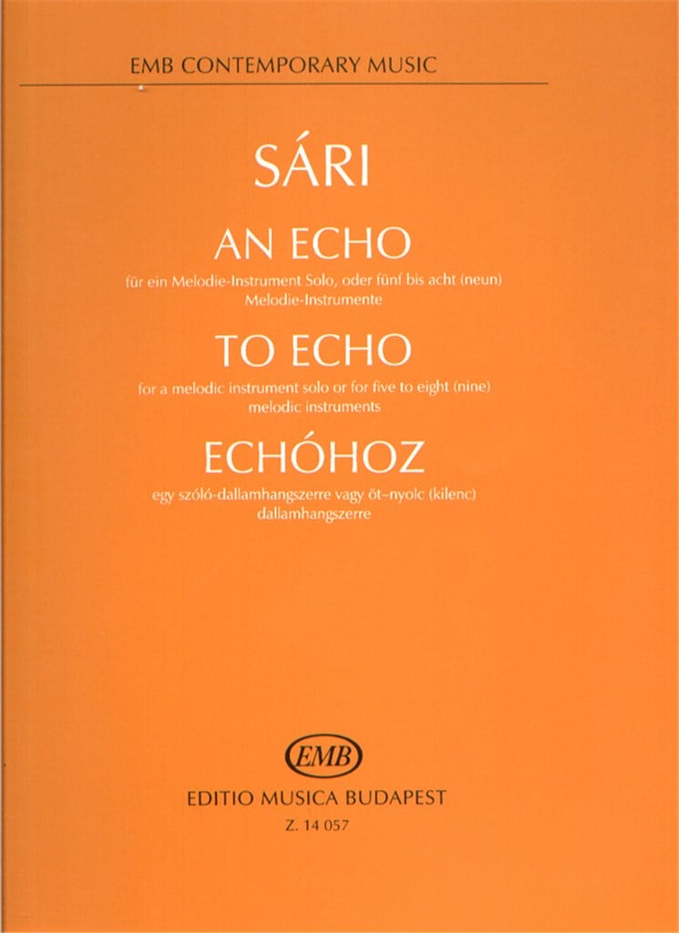 An Echo für eine Melodie-Instrument Solo, oder f