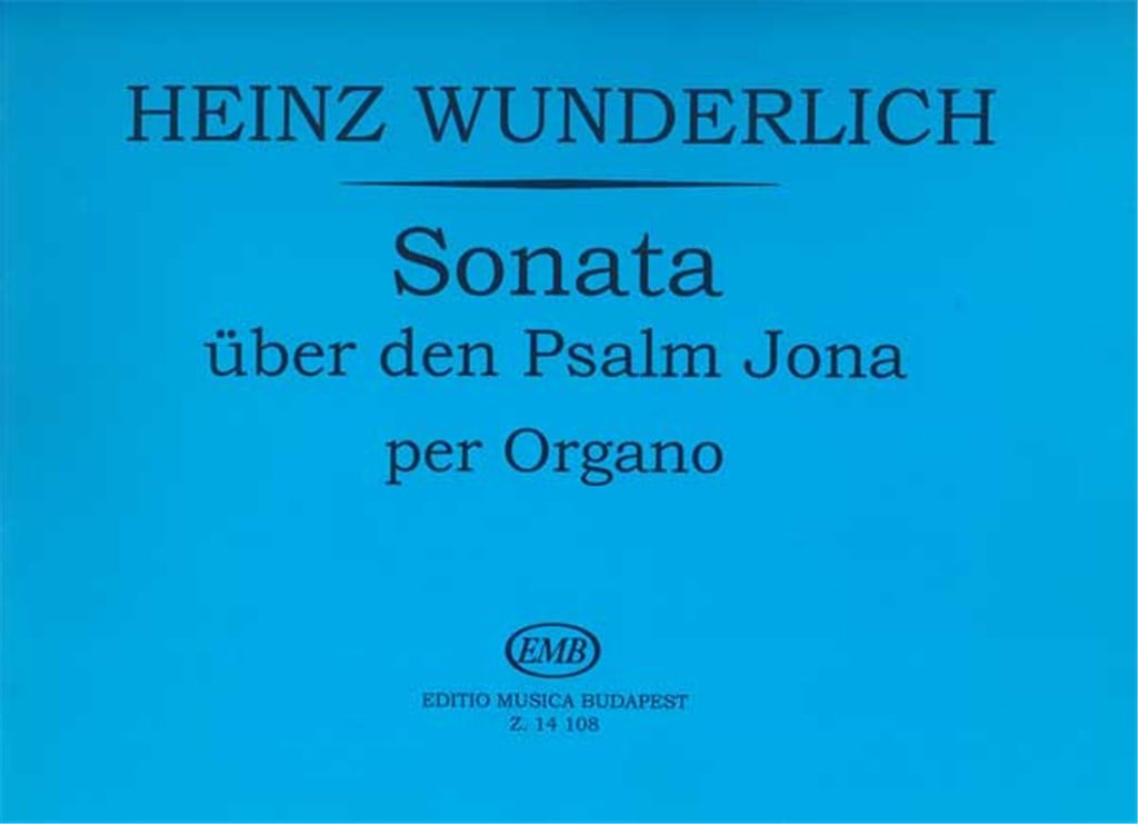 Sonate über den Psalm Jona per Organo