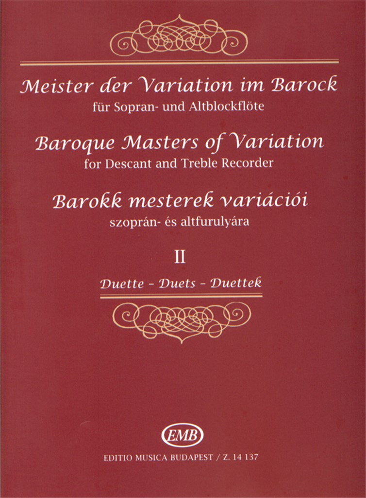 Meister der Variation im Barock für Sopran- und Al