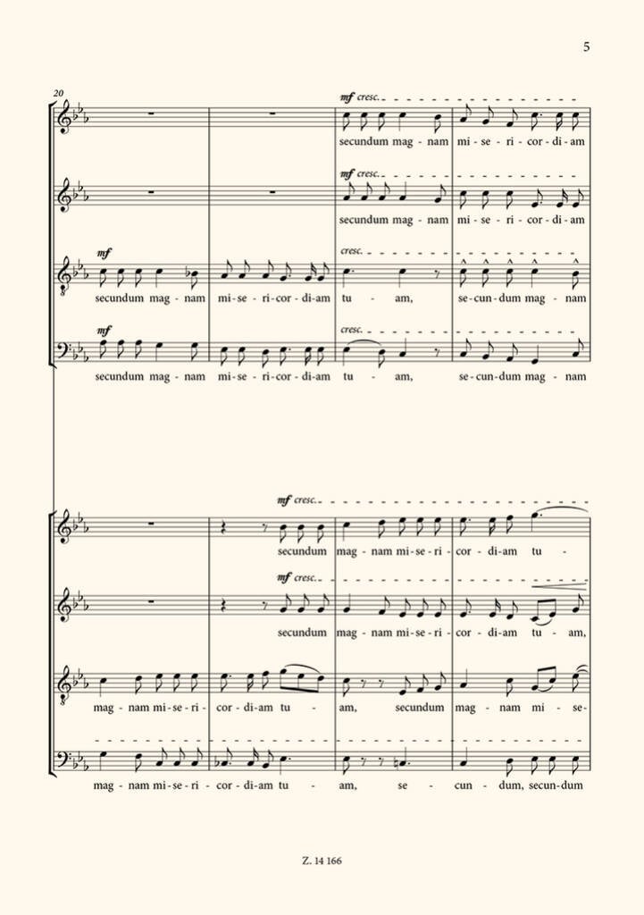 Miserere für Doppelchor