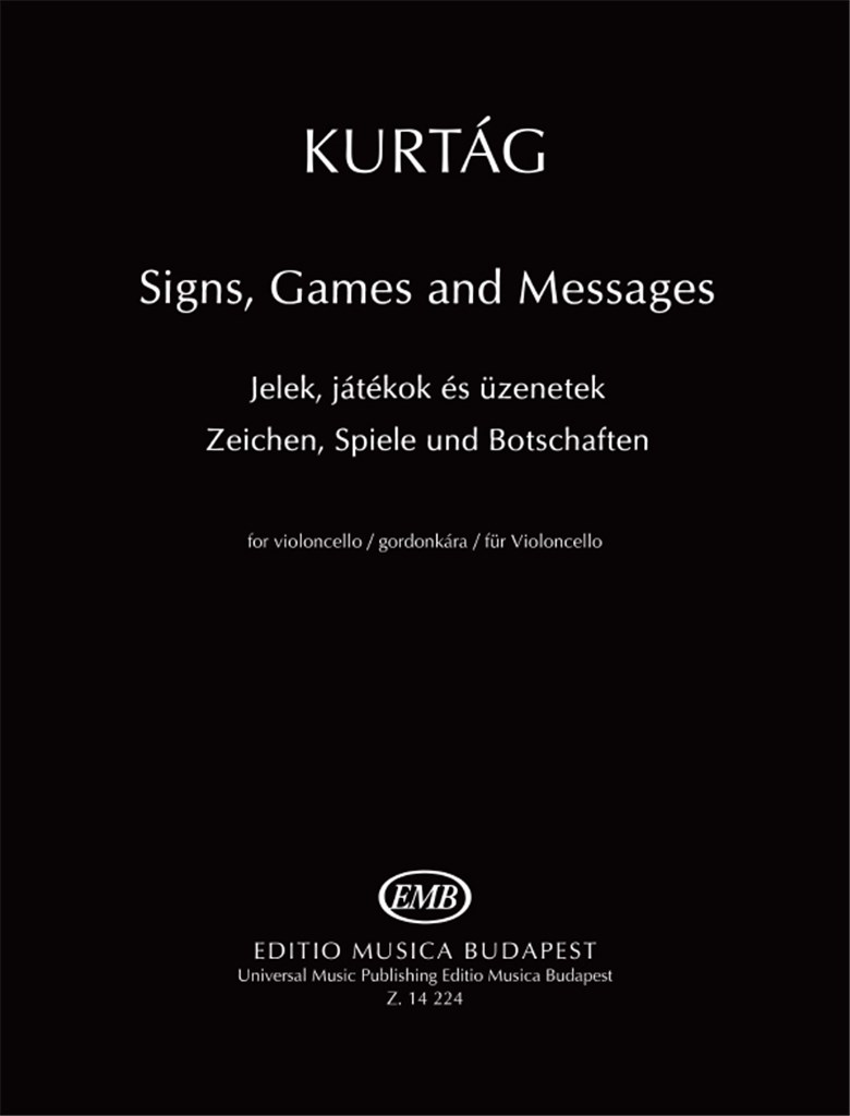 Signs Games and Messages for Cello