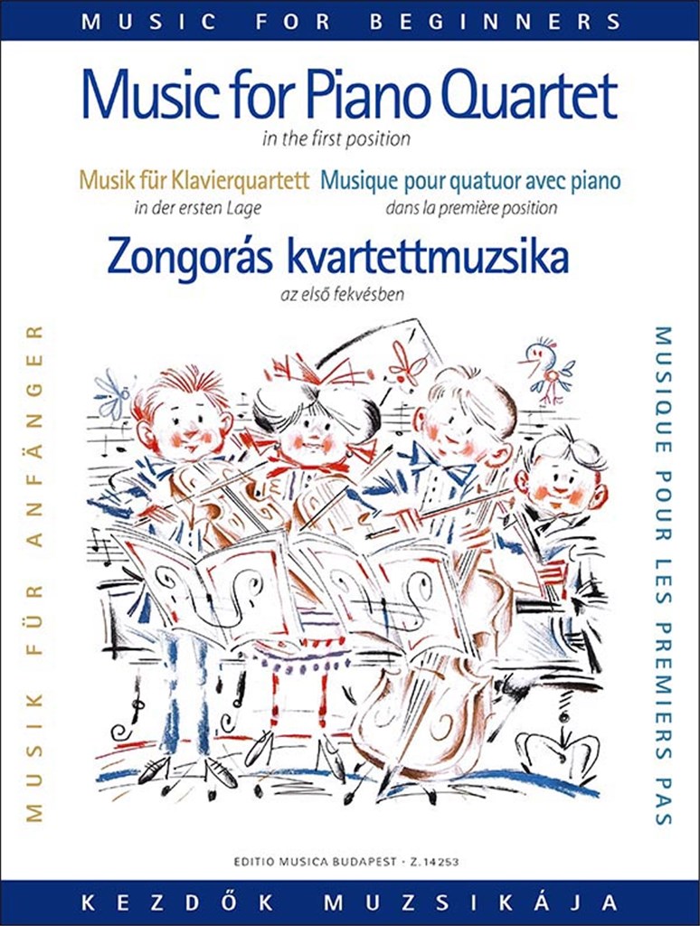Musik für Klavierquartett für Anfänger (Erste Lage