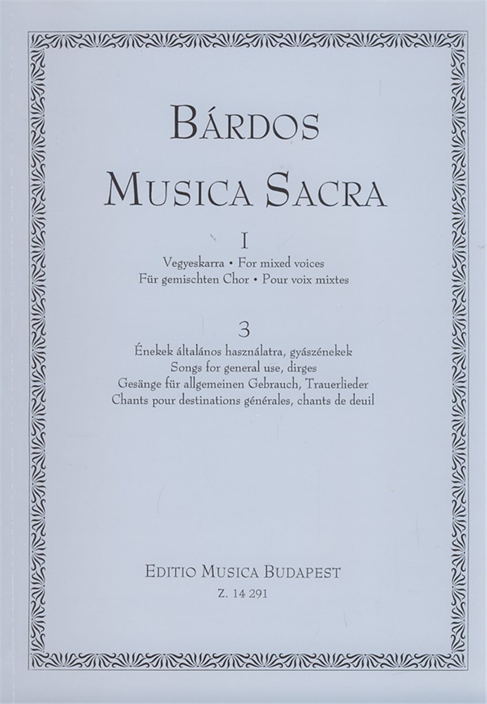 Musica Sacra für gemischten Chor Gesänge für all