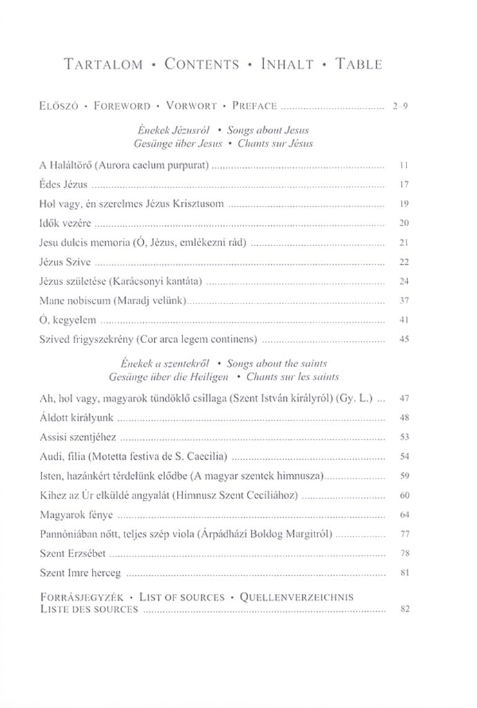 Musica Sacra für gemischten Chor Gesänge über Je