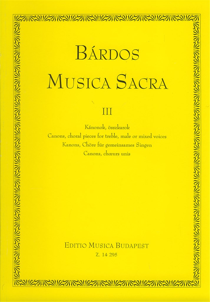 Musica Sacra Kanons, Chöre für gemeinsames Sing