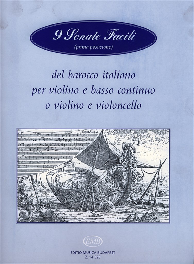 9 Sonate facili (prima posizione) del barocco ital
