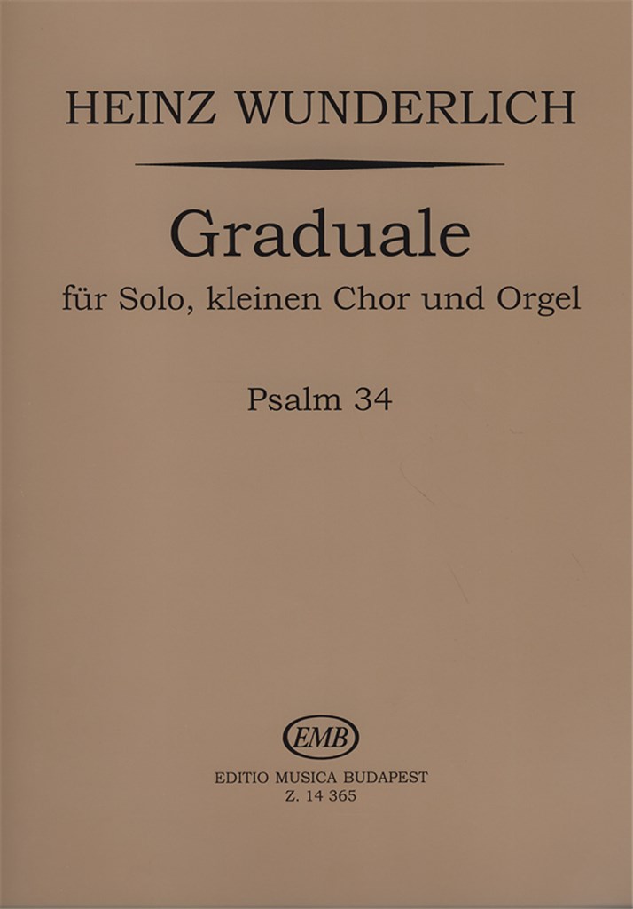 Graduale für Solo, kleinen Chor und Orgel - Psalm