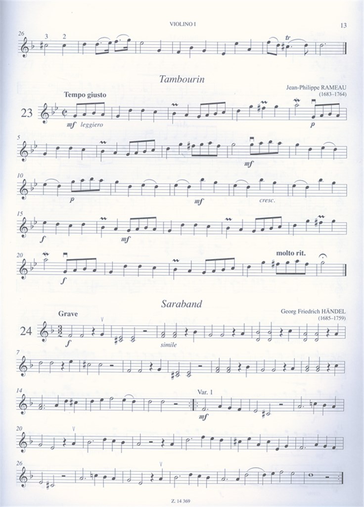 Trios für zwei Violinen und Violoncello für Anfäng
