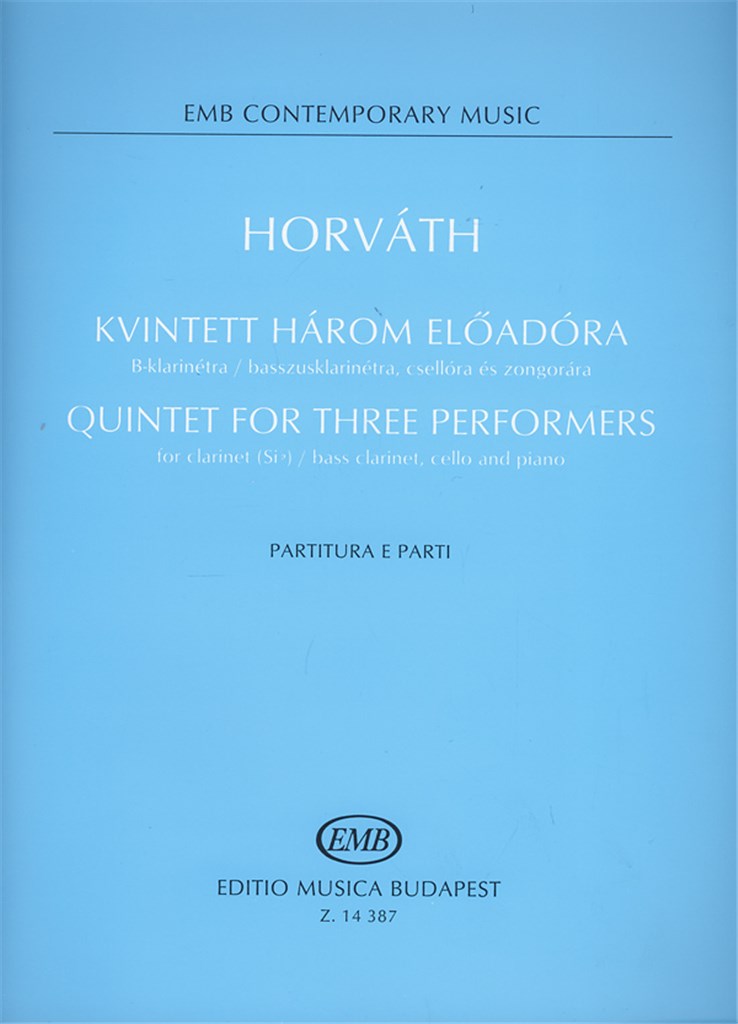Quintet for three performers for clarinet (Sib)