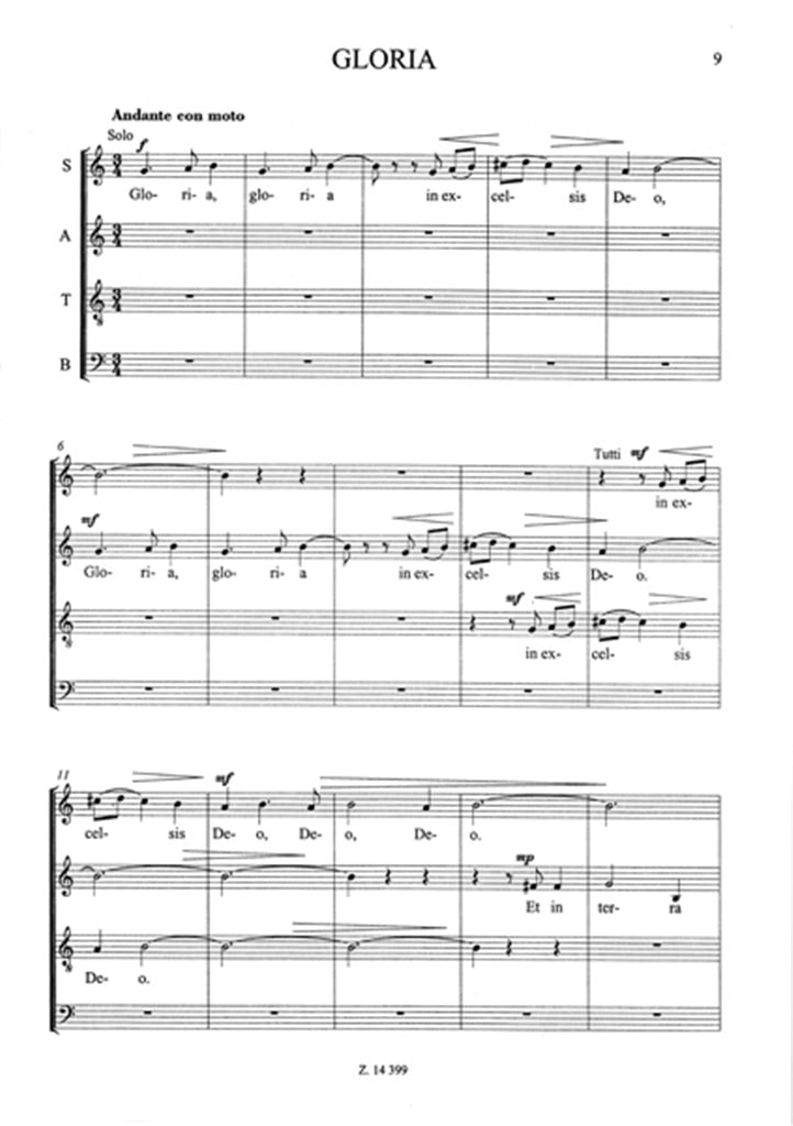 Missa tertia für gemischten Chor