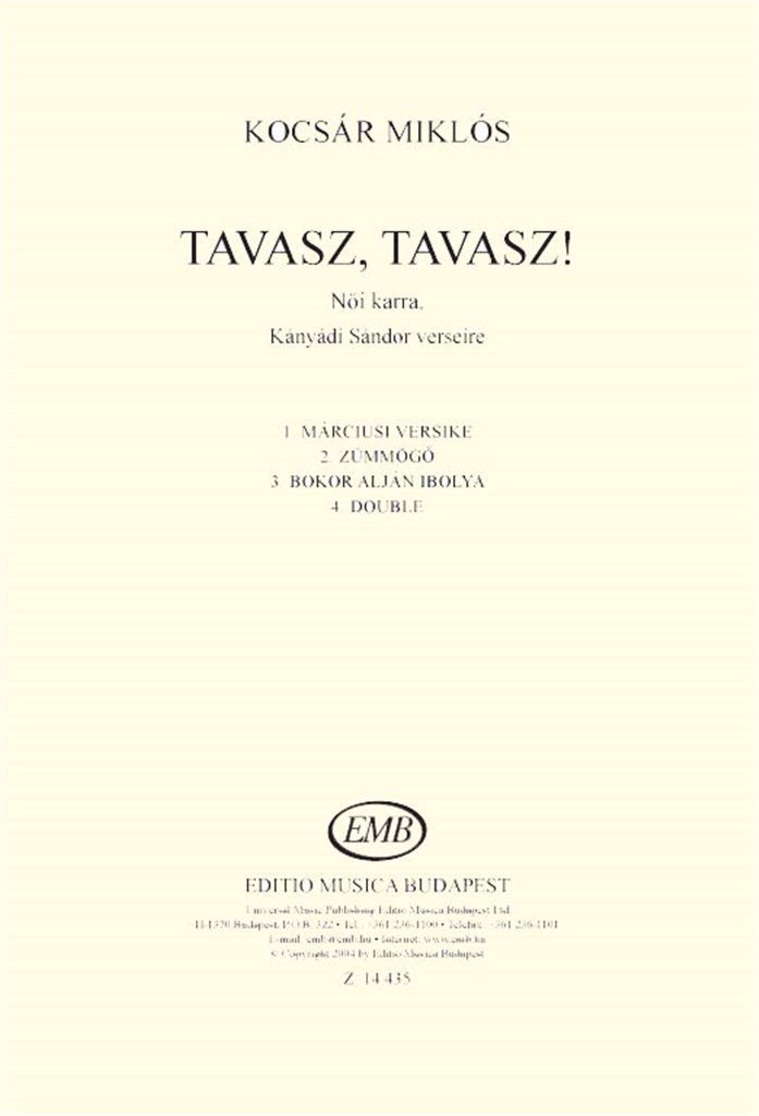 TAVASZ, TAVASZ!