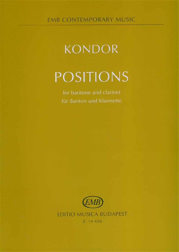 Positions pour baryton et clarinette