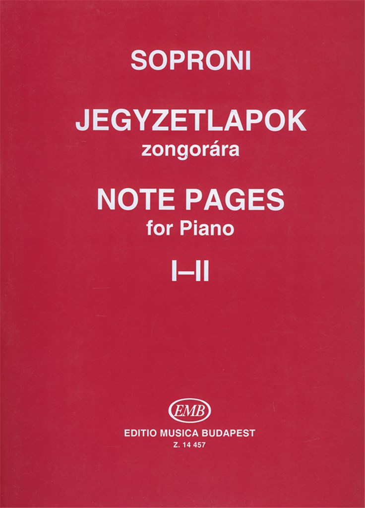 Note Pages for piano