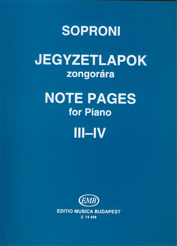 Note Pages for Piano