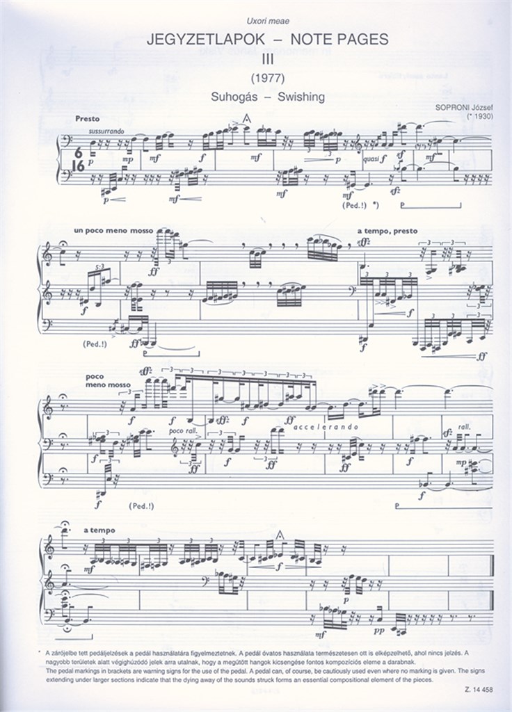 Note Pages for Piano