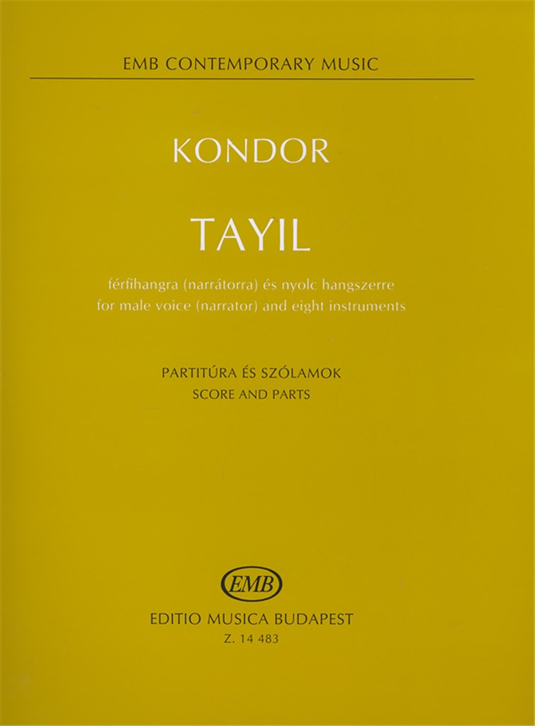 Tayil for male voice (narrator) and eight instrume