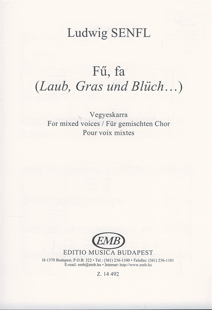 Fü, fa (Laub, Gras und Blüch)