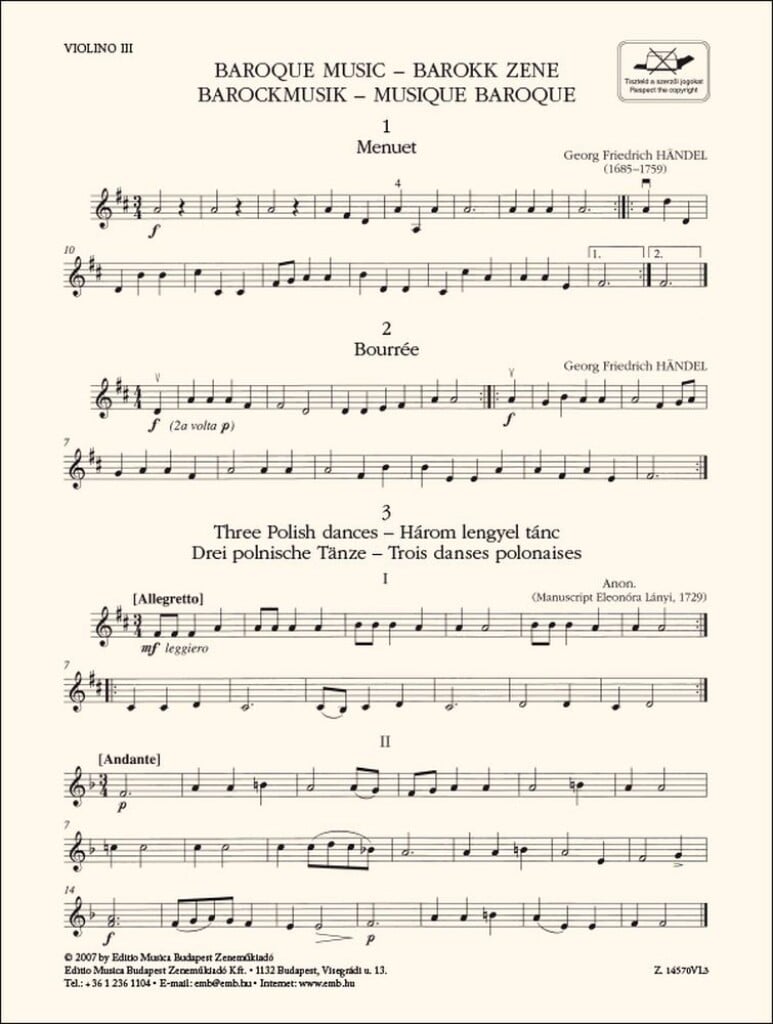 Baroque Music-Violin 3