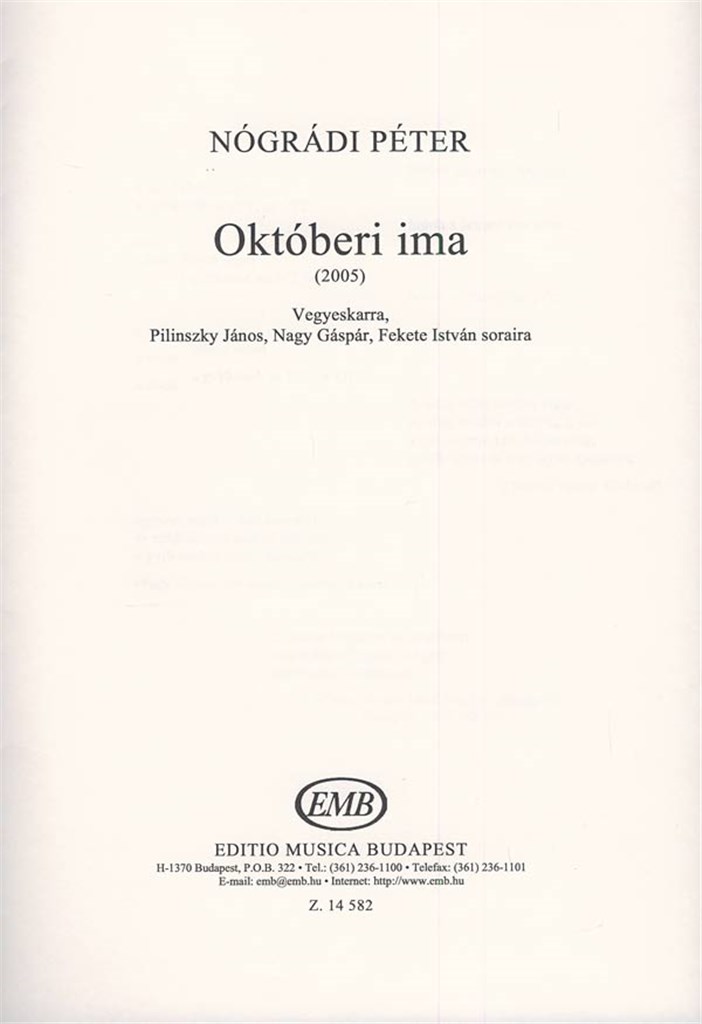Októberi ima