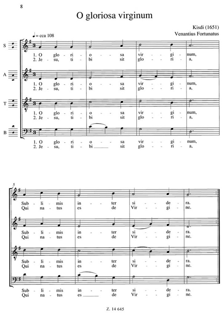 Werke für gem. Chor - Weihnachtsfestkreis