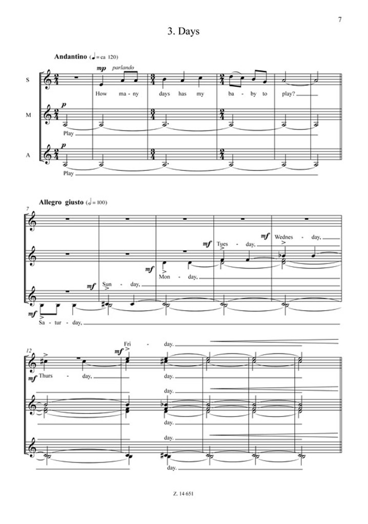 Jinger Ring - 4 pieces for children's choir
