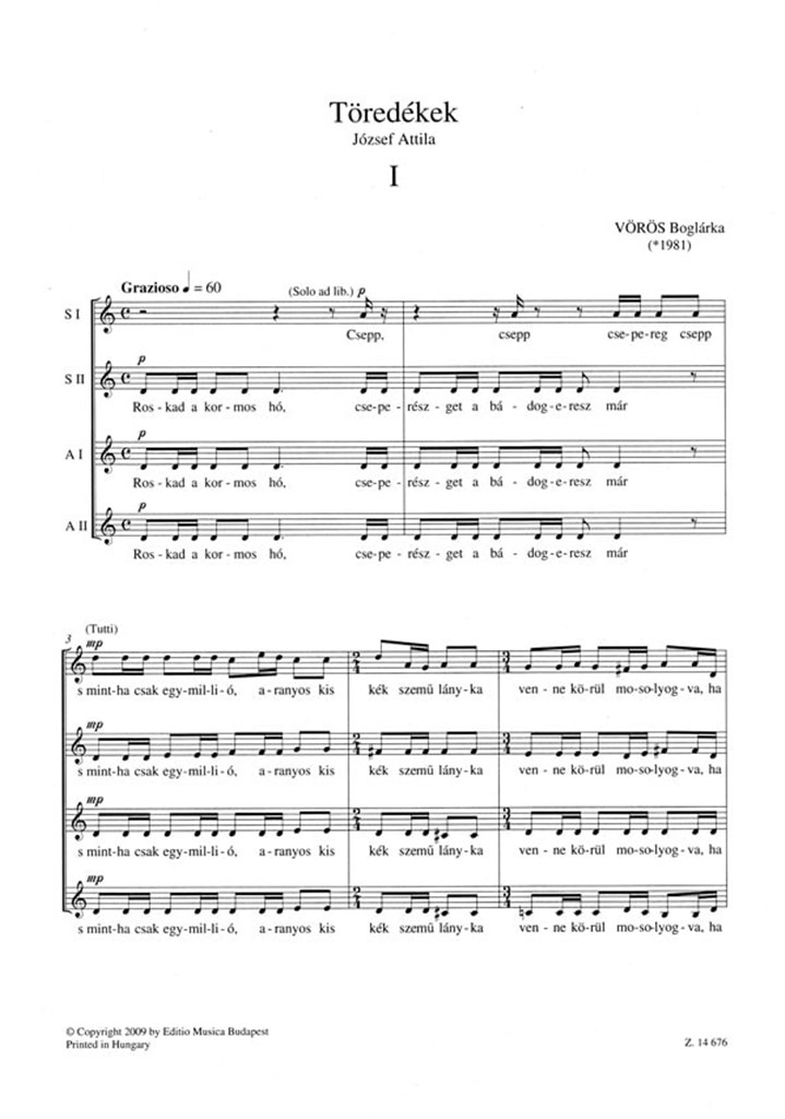 Fragments for Female Choir
