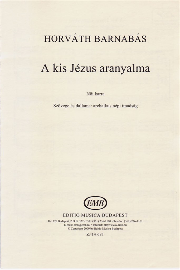 A kis Jezus aranyalma
