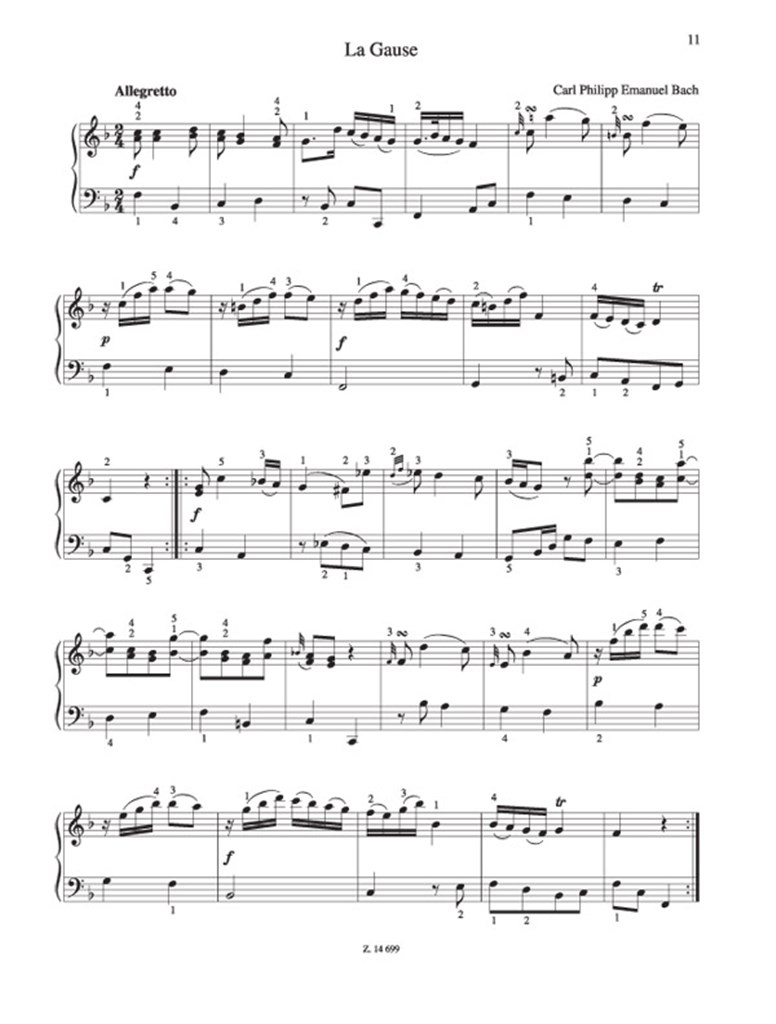 Leichte Klavierstücke - Bach