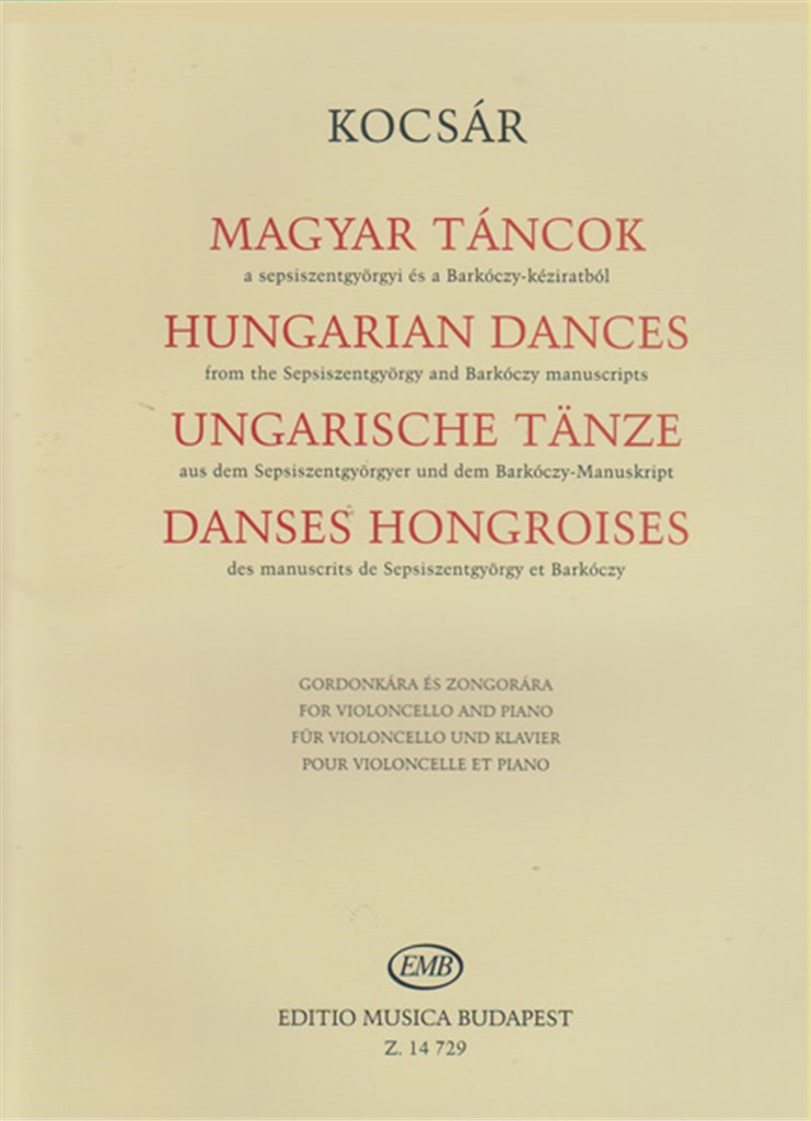 Ungarische Tänze aus dem Sepsiszentgyörgyer und de