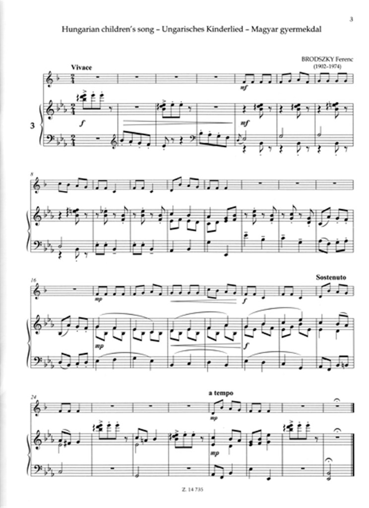 Tenor Horn or Trumpet ABC - Tenorhorn- oder Tromp