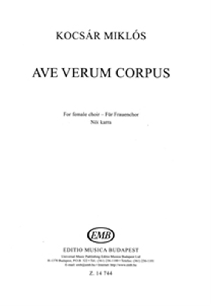 Ave verum corpus