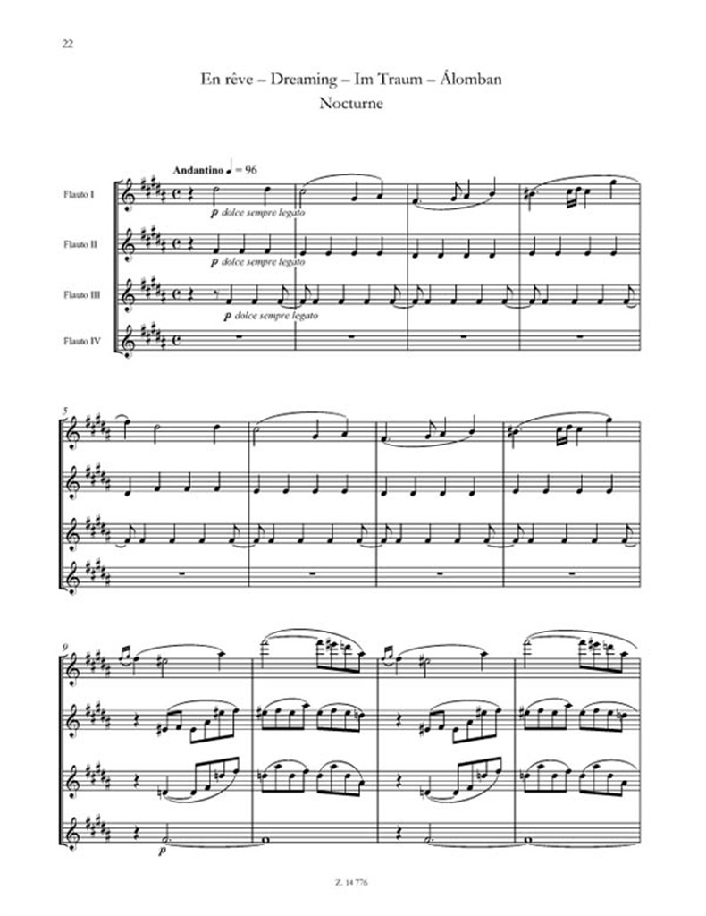 Selected Pieces for Four Flutes
