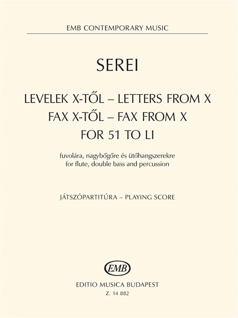 Letters from X, Fax from X, For 51 to LI