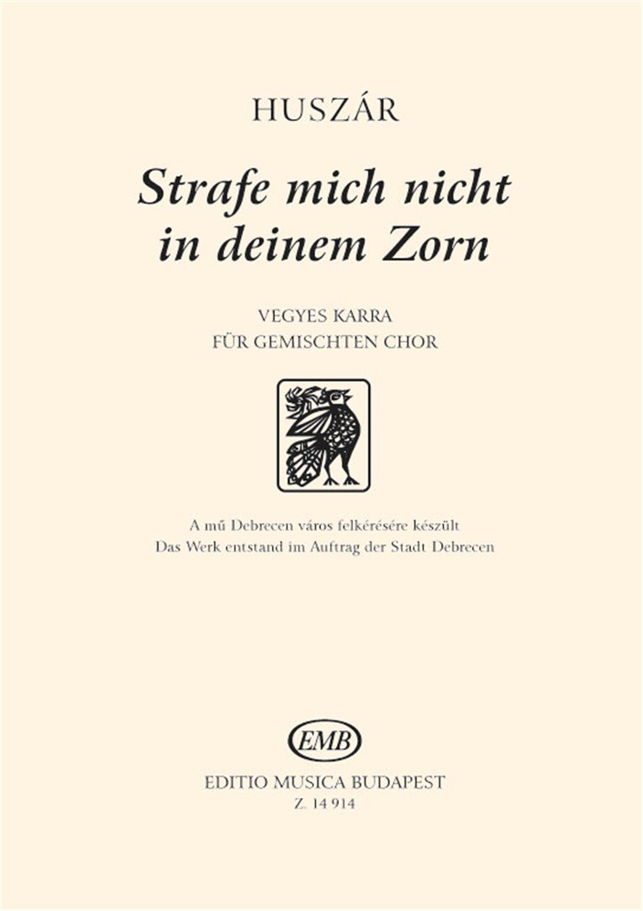 Strafe mich nicht in deinem Zorn