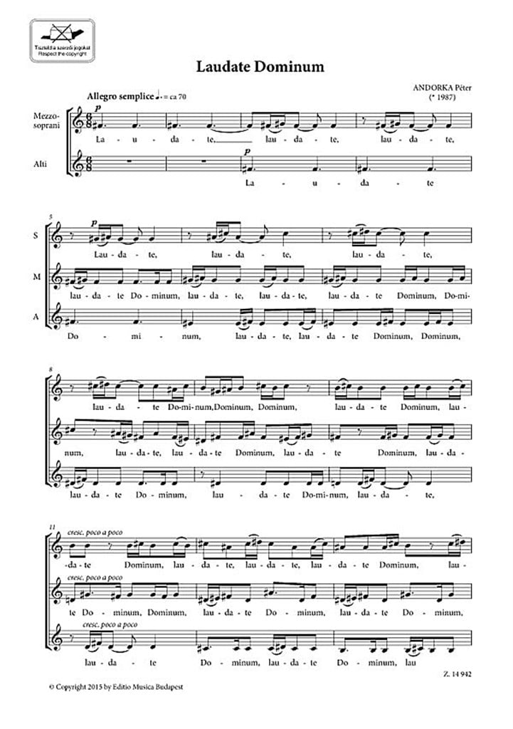 Laudate Dominum (Psalmus 116)