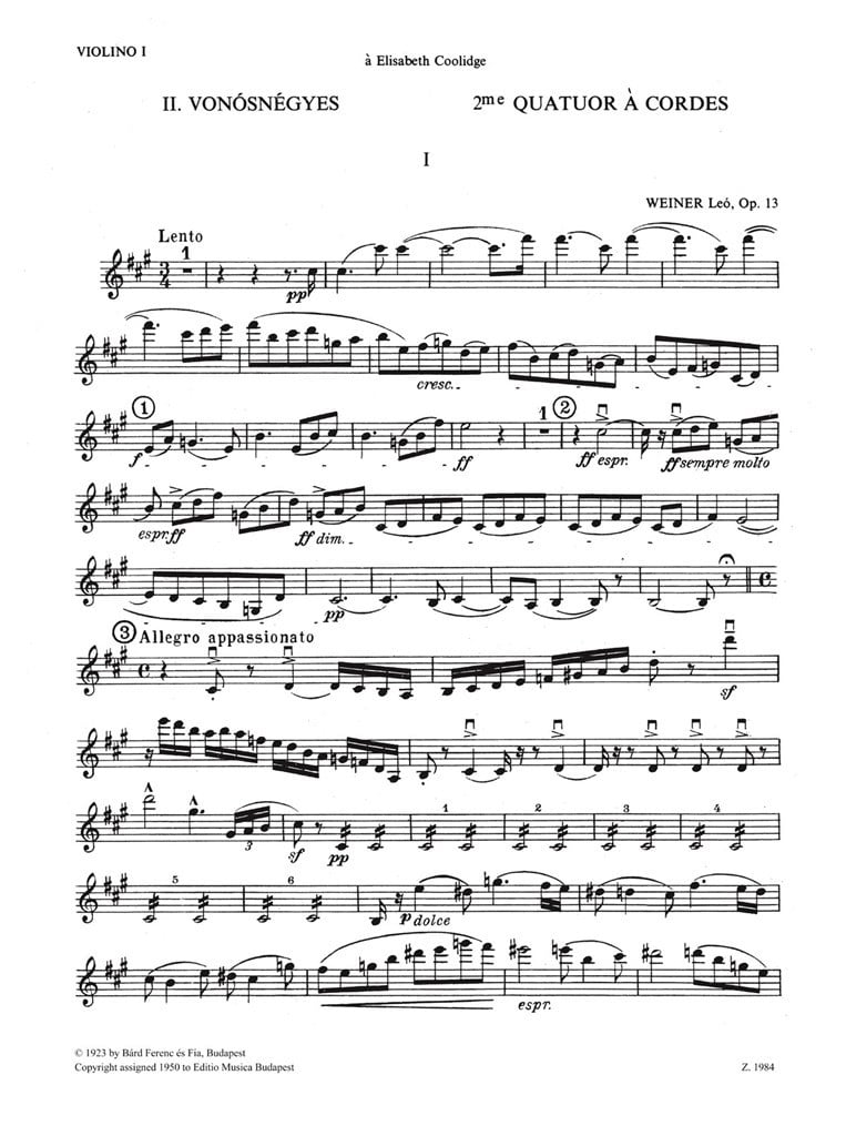 Streichquartett Nr. 2 Op. 13 (Fis-Moll)