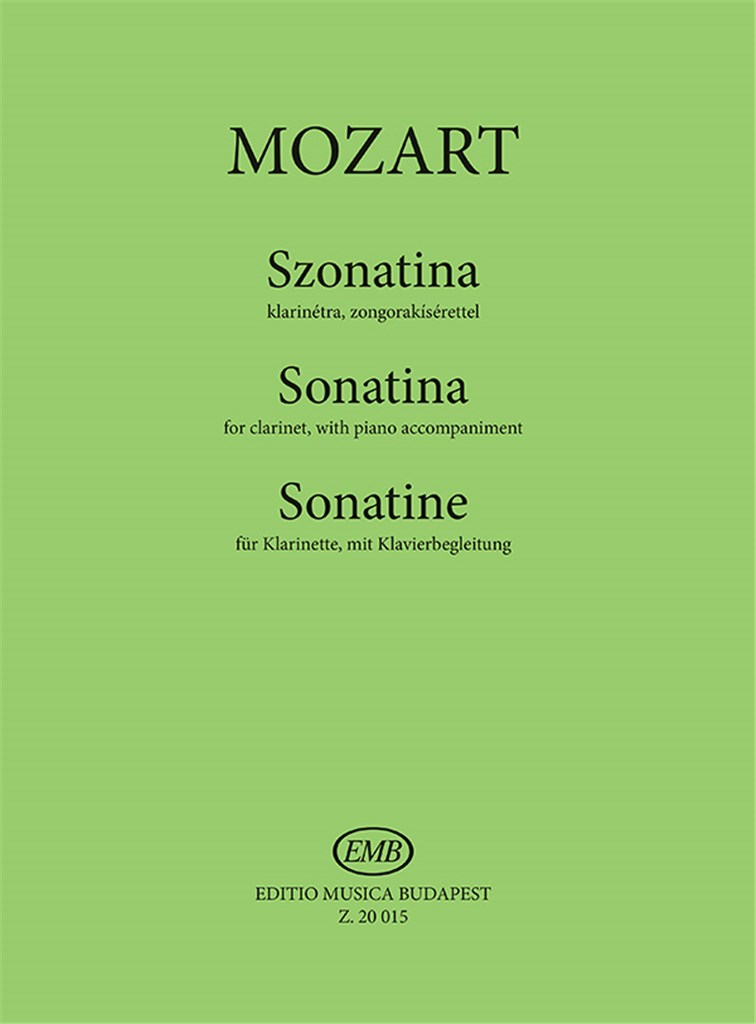 Sonatina for clarinet, with piano accompaniment
