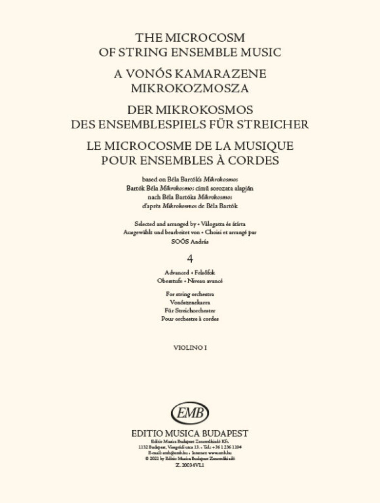 The Microcosm of String Ensemble Music Vol. 4