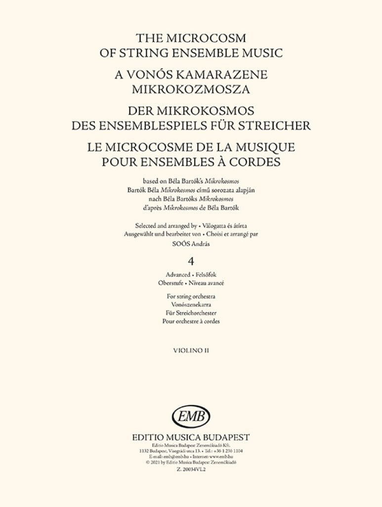 The Microcosm of String Ensemble Music Vol. 4