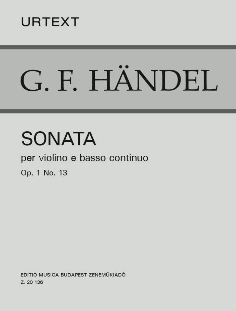 Sonata Op. 1, No. 13