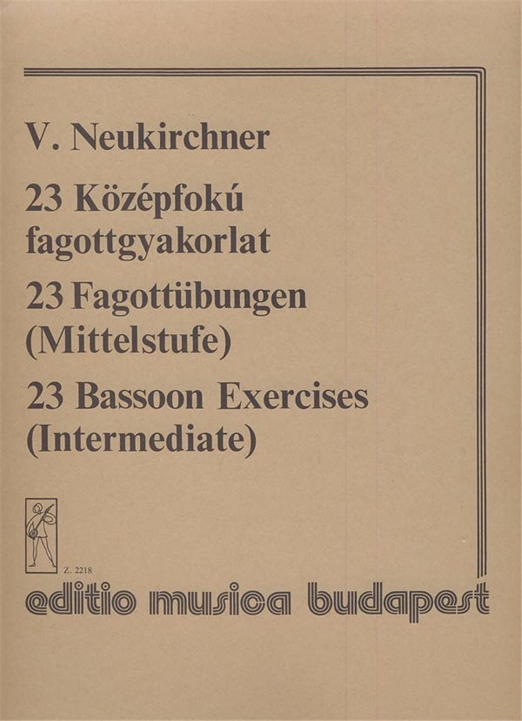 23 Fagottübungen für die Mittelstufe