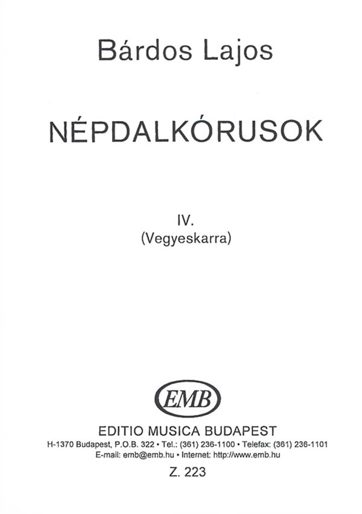Folksong Choruses V4