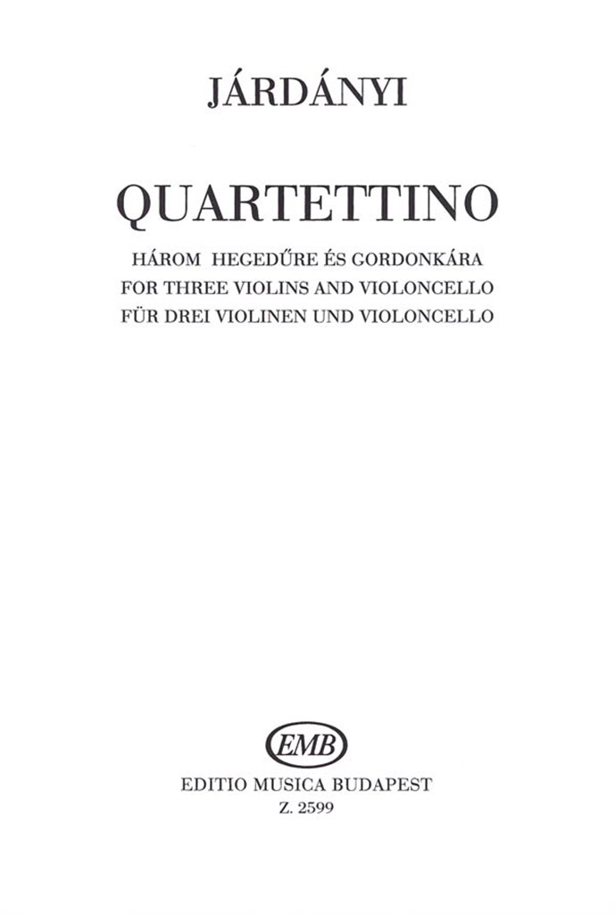 Quartettino für 3 Violinen und Violoncello