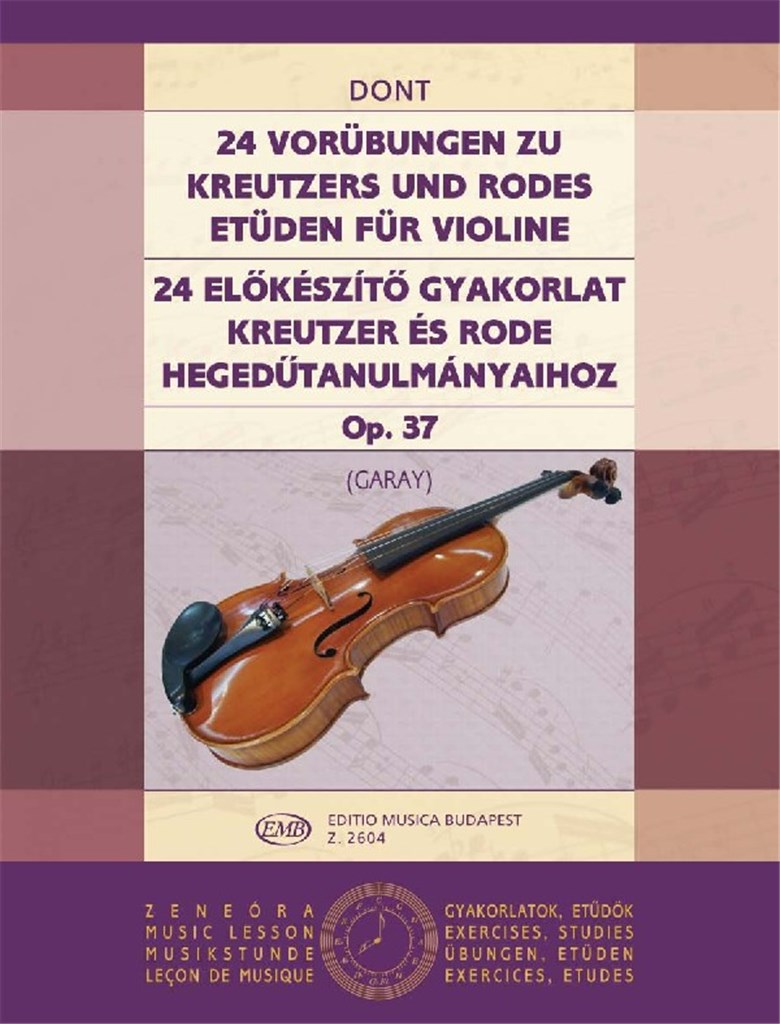 24 Vorübungen op. 37 zu Etüden von Kreutzer und R